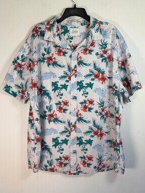 Bixby Nomad Regular Fit Men's XL Short Sleeve Button Up Hawaiian Floral Shirt